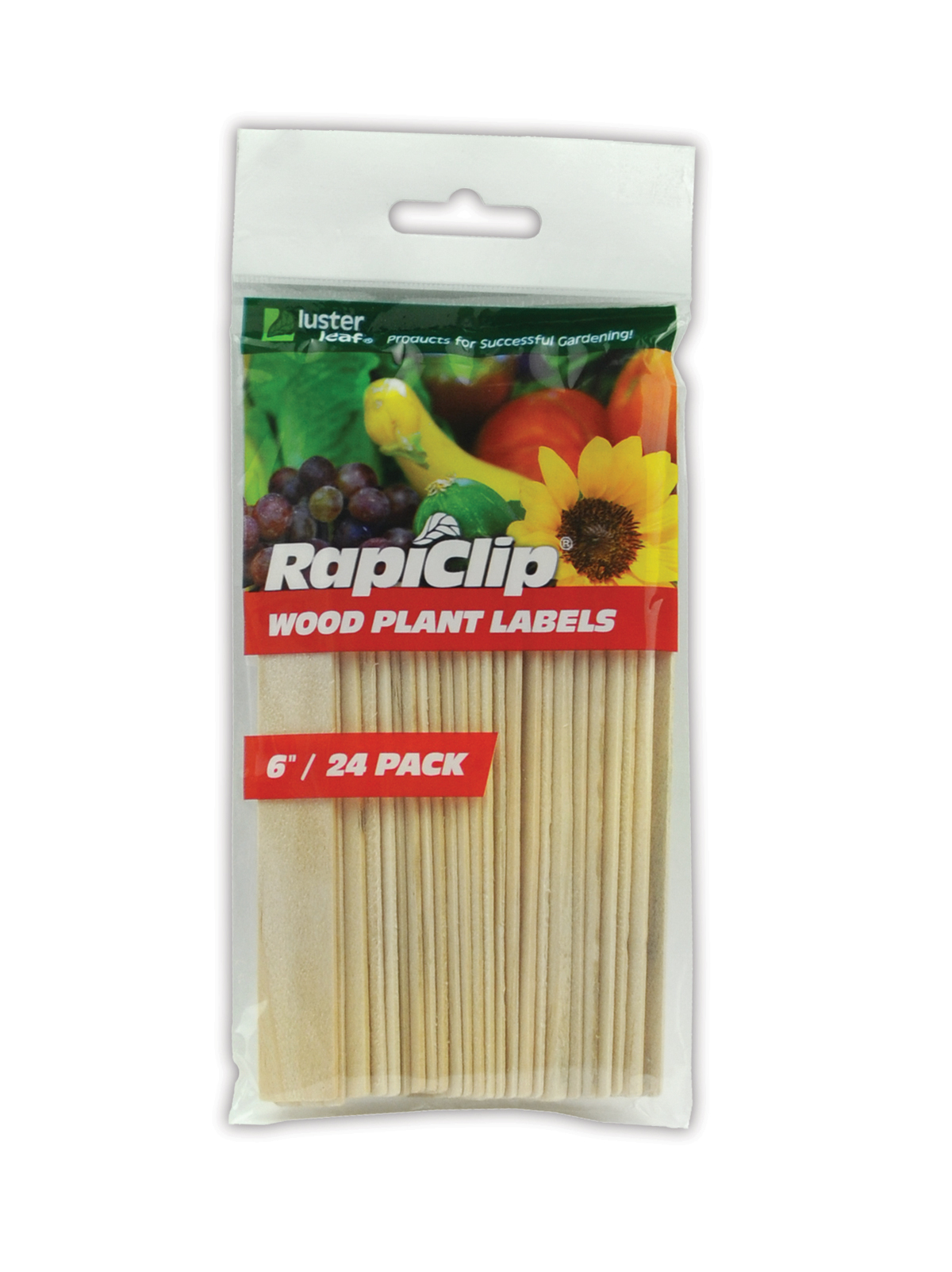 Luster Leaf Prod Inc 811 Rapiclip Wood Plant Label Pack of 24 5-Inch Length